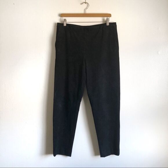 Karl Lagerfeld Paris Faux Suede relax fit pants - Picture 1 of 7